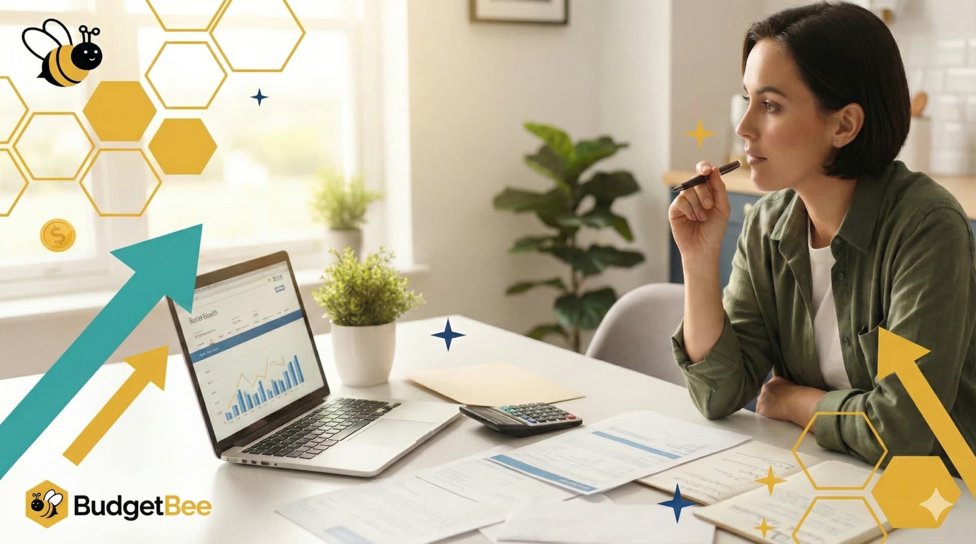 Couple reviewing financial documents together during a relationship transition
